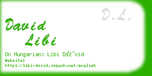 david libi business card